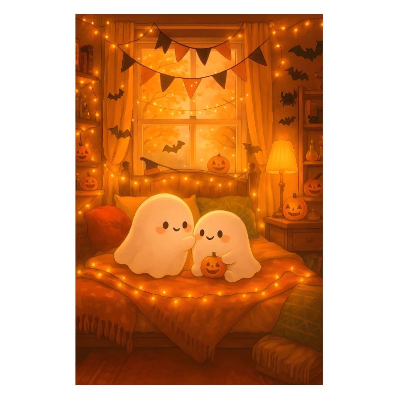 Fantômes mignons d’Halloween
