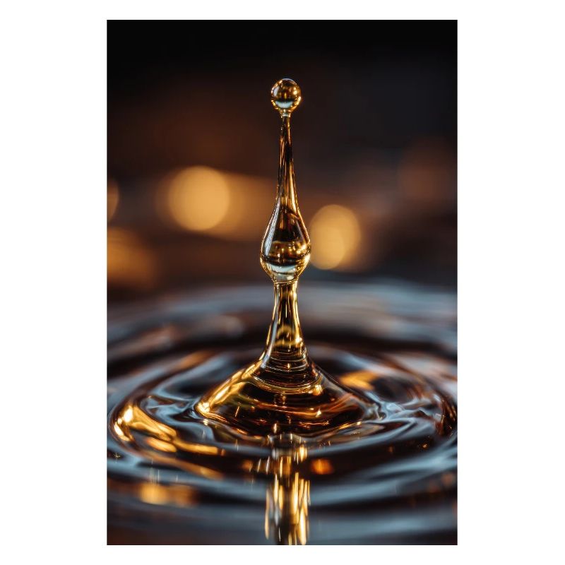 Goldener Wassertropfen-Spritzer