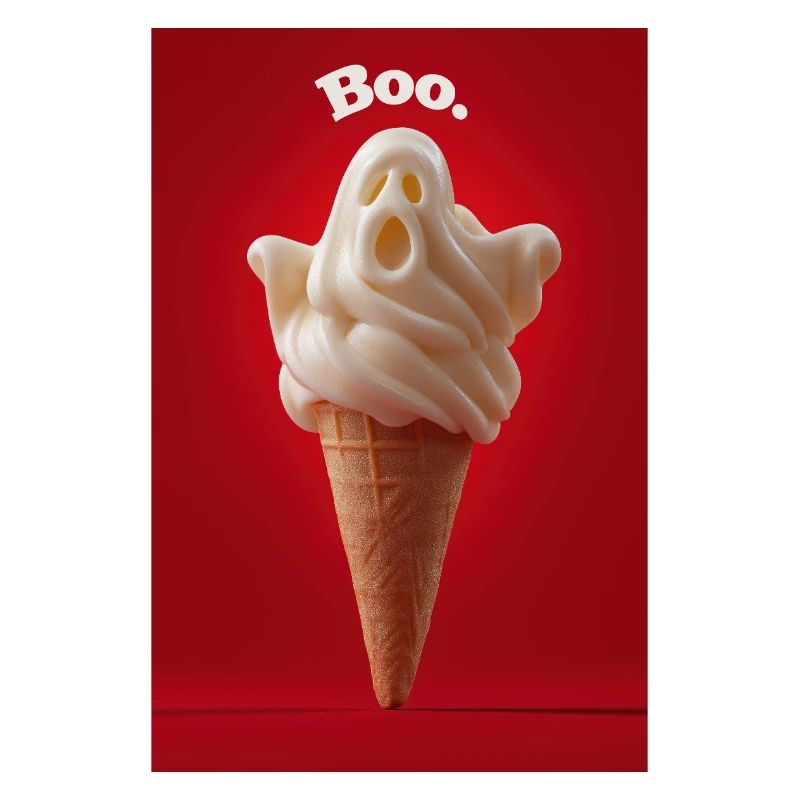 Boo Ghost Eiswaffel