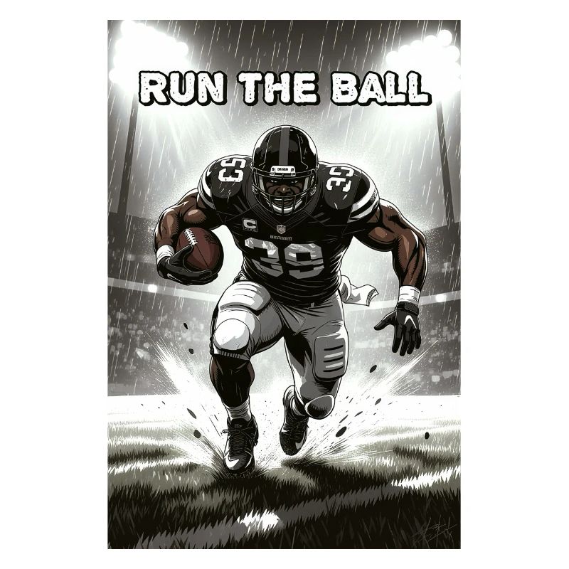 Courir avec le ballon