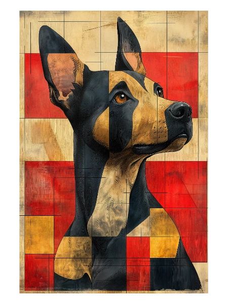 Illustration eines Hundes