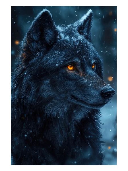 Illustration eines Wolfes