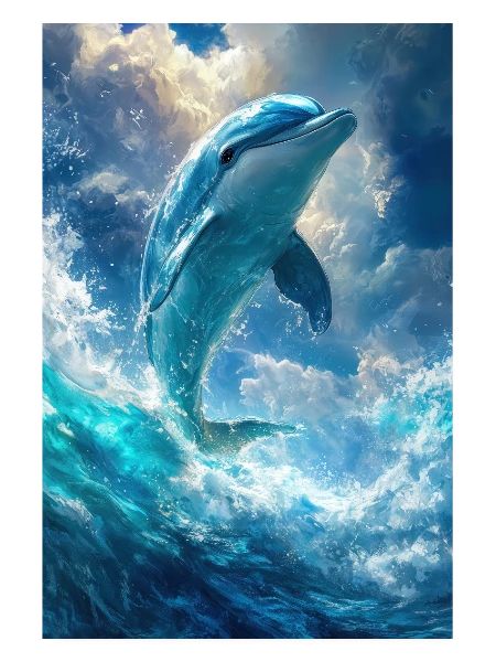 Illustration eines Delfins