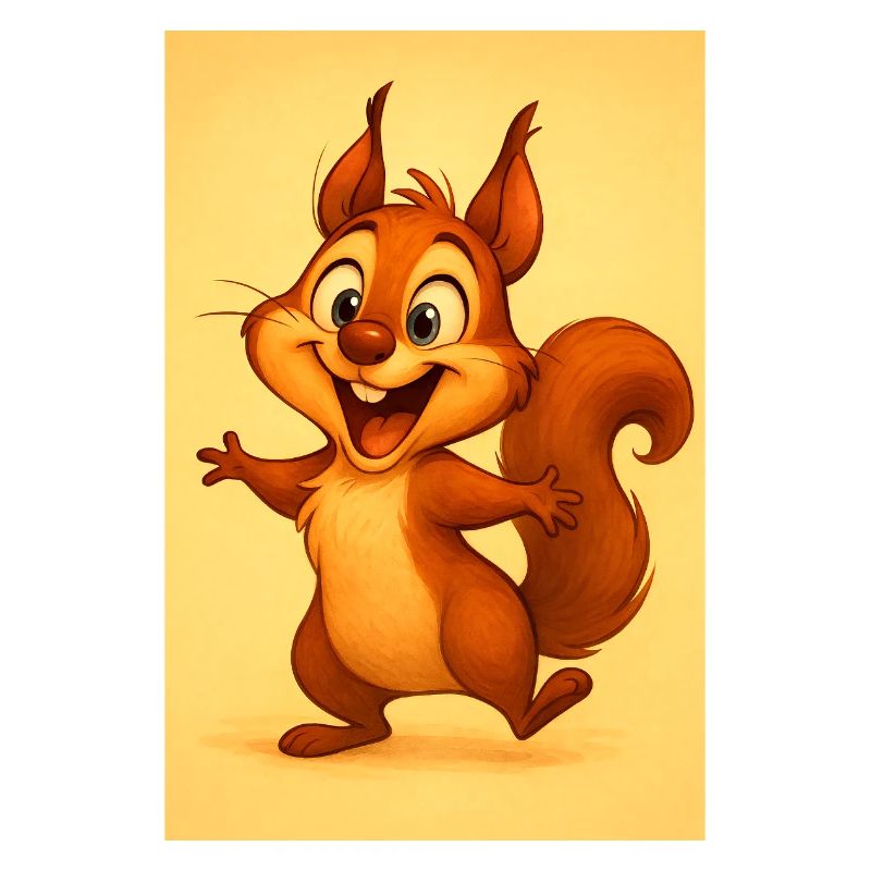 Sunny playful squirrel