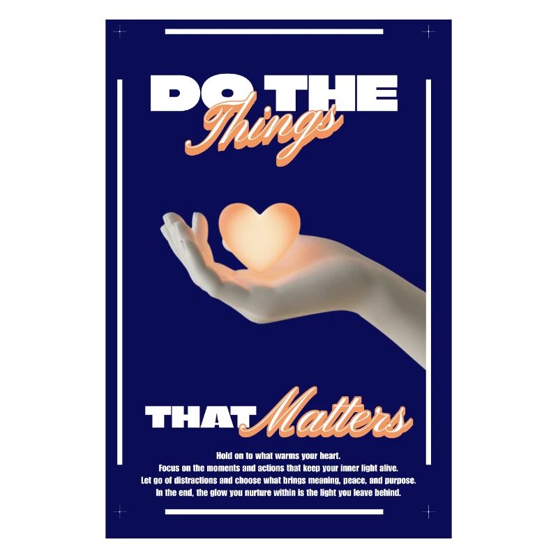 Faites ce qui compte