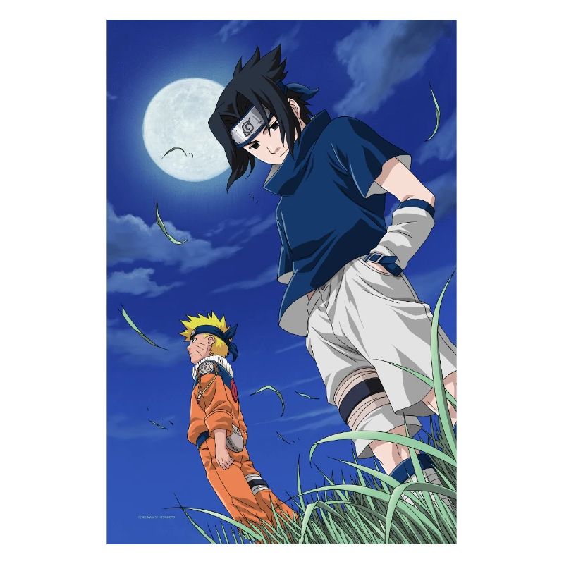 Naruto With Sasuke In The Moonlight