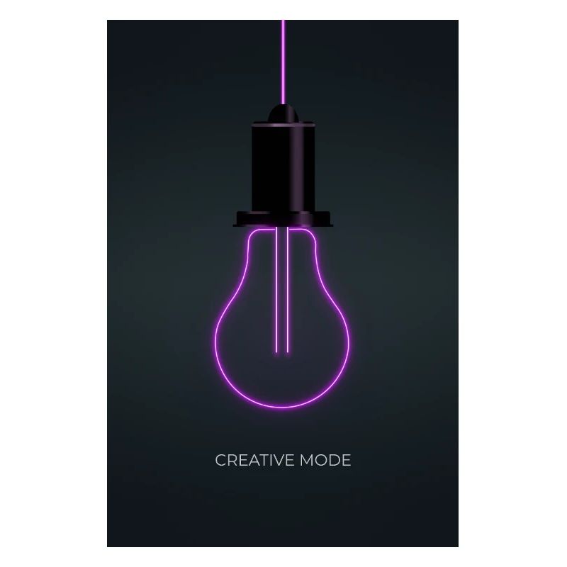Affiche Créative de Mode Néon
