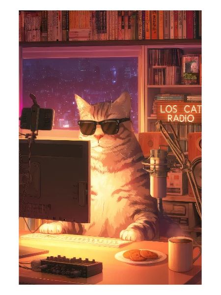 Cat Stream Neon Studio