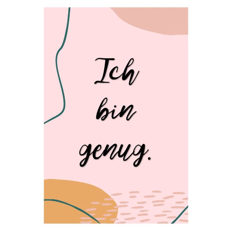Ich bin genug. Affirmation. 01-01-a01