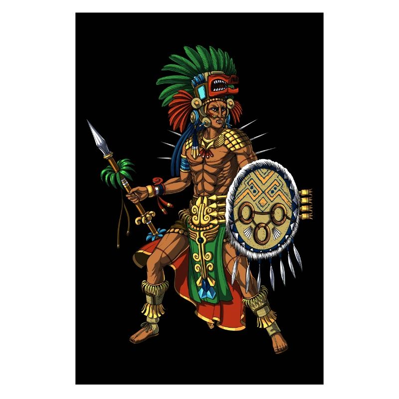 Alter aztekischer Maya-Krieger