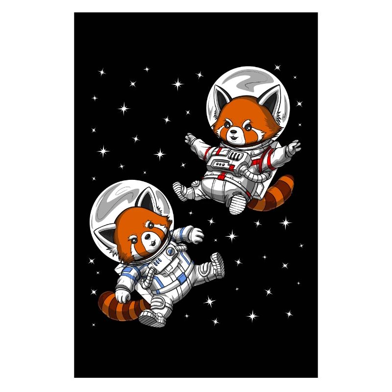 Roter Panda Bär Space Astronaut
