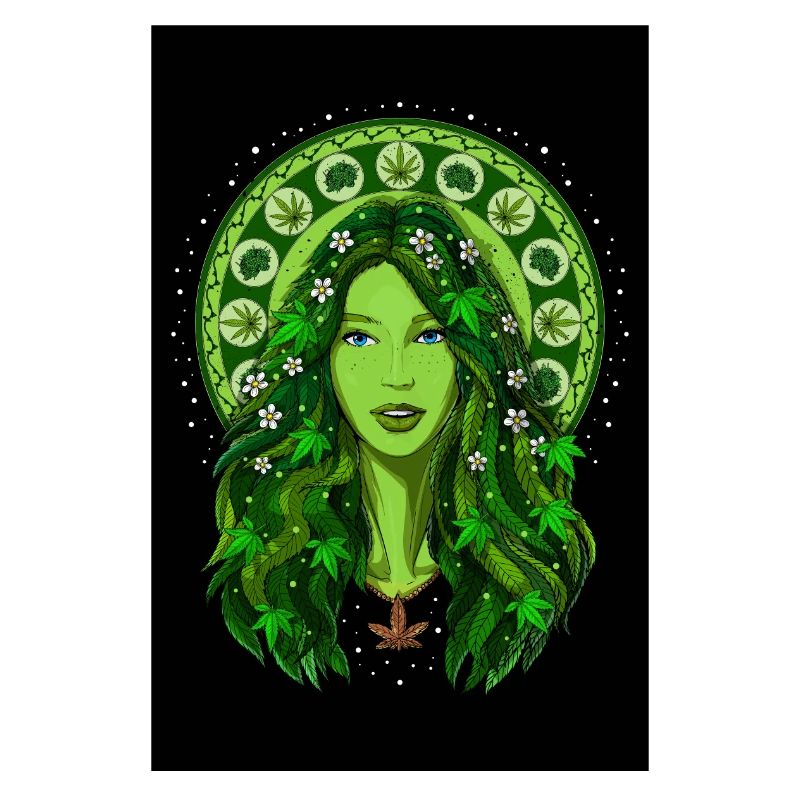 Déesse psychédélique de l’herbe