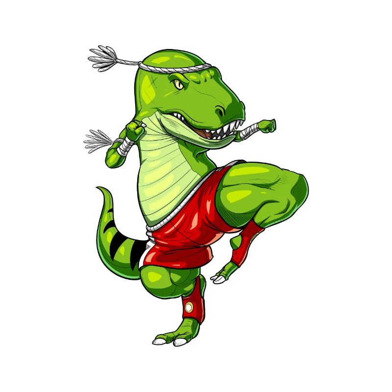 Muay Thai T-Rex Dinosaur