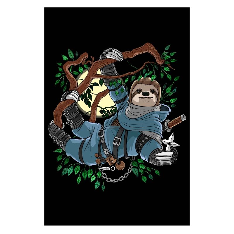 Faultier Ninja Samurai