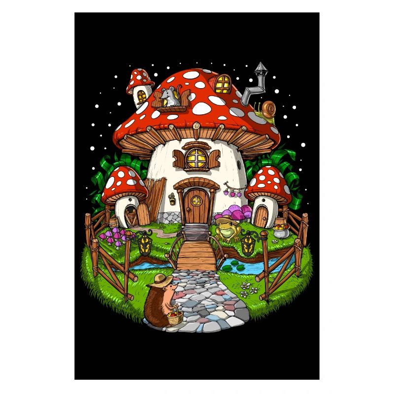 Maison des champignons forestiers