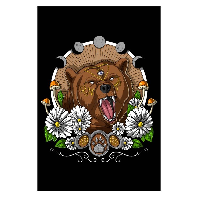 Psychedelic Forest Bear