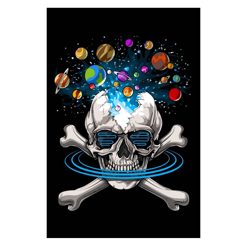 Psychedelic Psytrance Skull