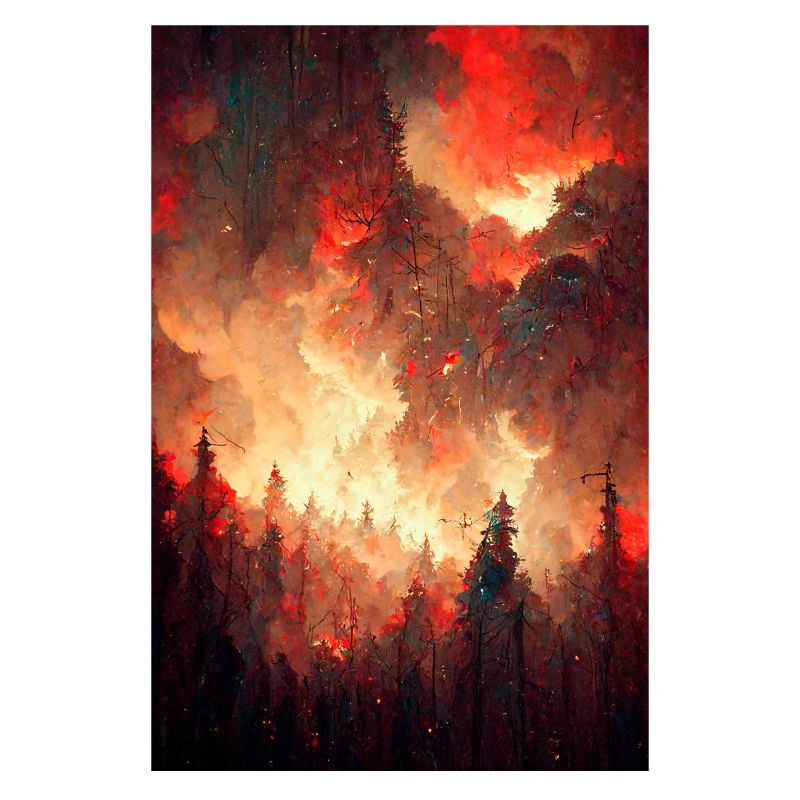 A burning sky