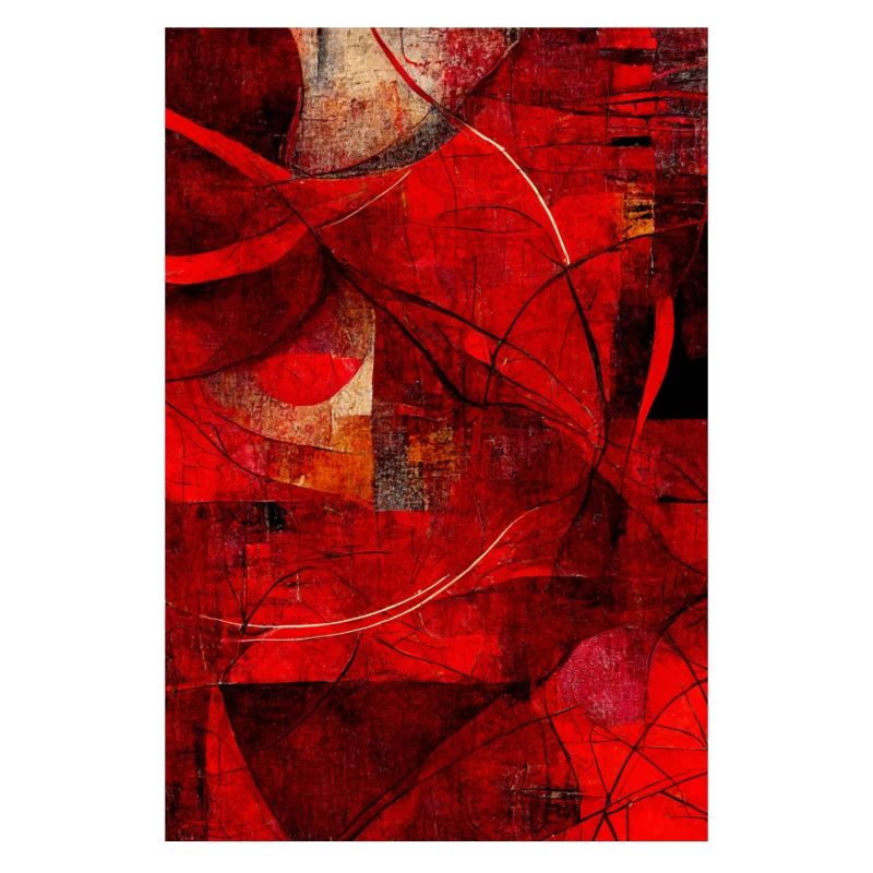 Fabric red pattern abstract