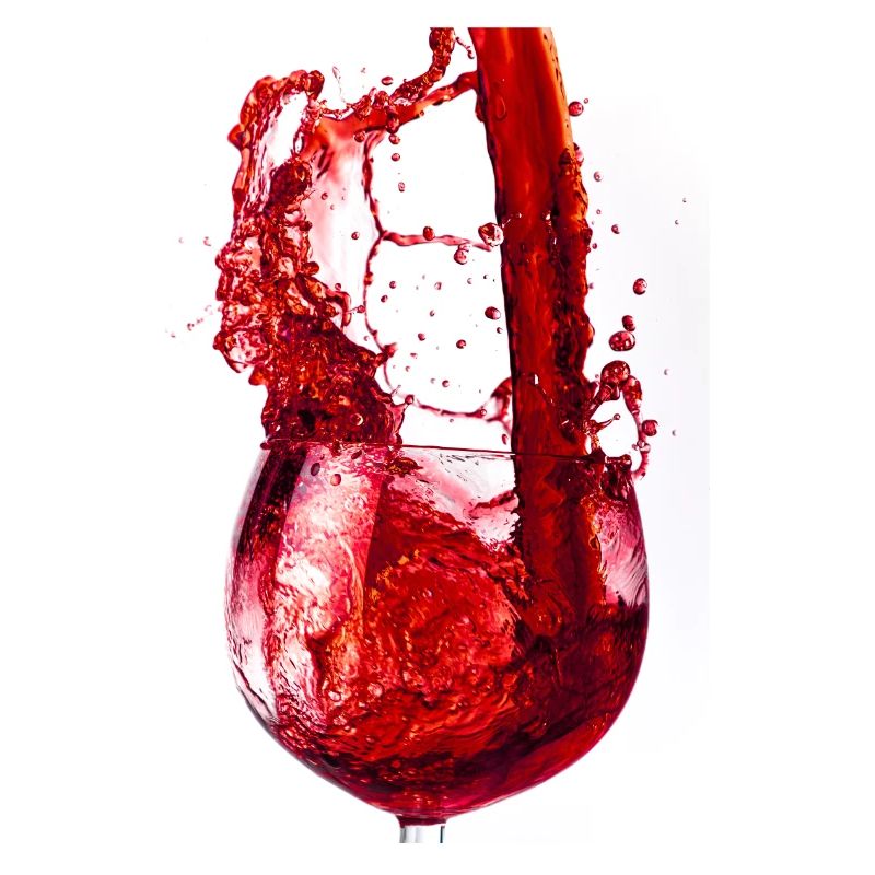 Glass - Red Splash