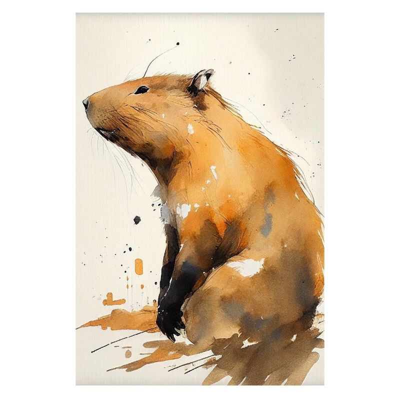 Capybara capybara Capybaras drawn