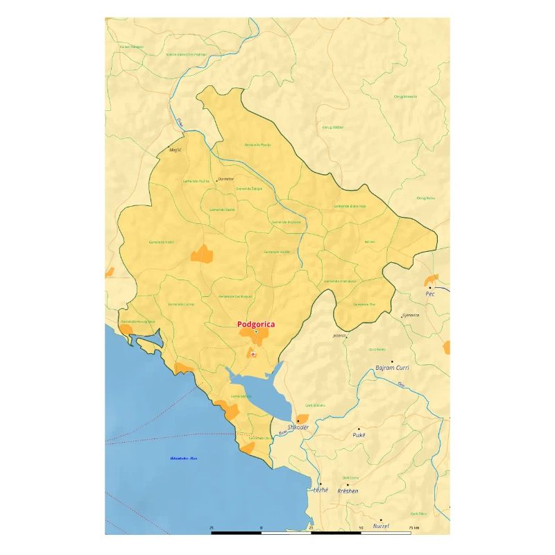 Montenegro Map Map