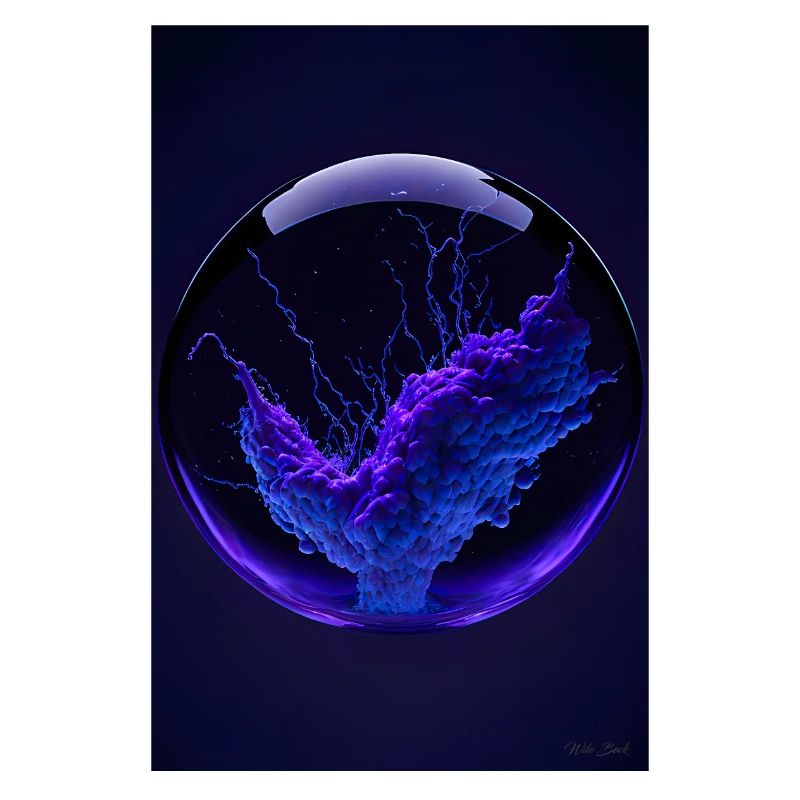 Clouds in a bubble purple 1