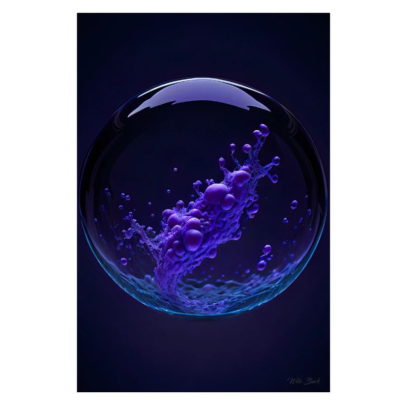 Nuages dans une bulle violette2