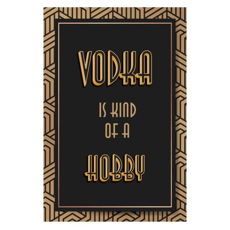 La vodka est une sorte de passe-temps