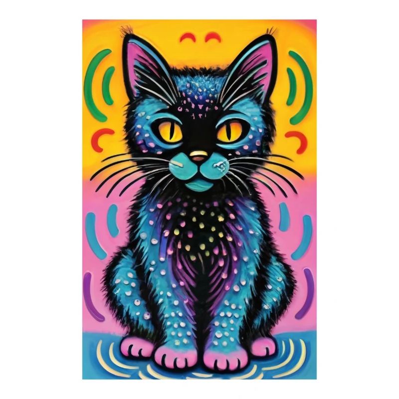 Chat mignon Pop Art Art moderne