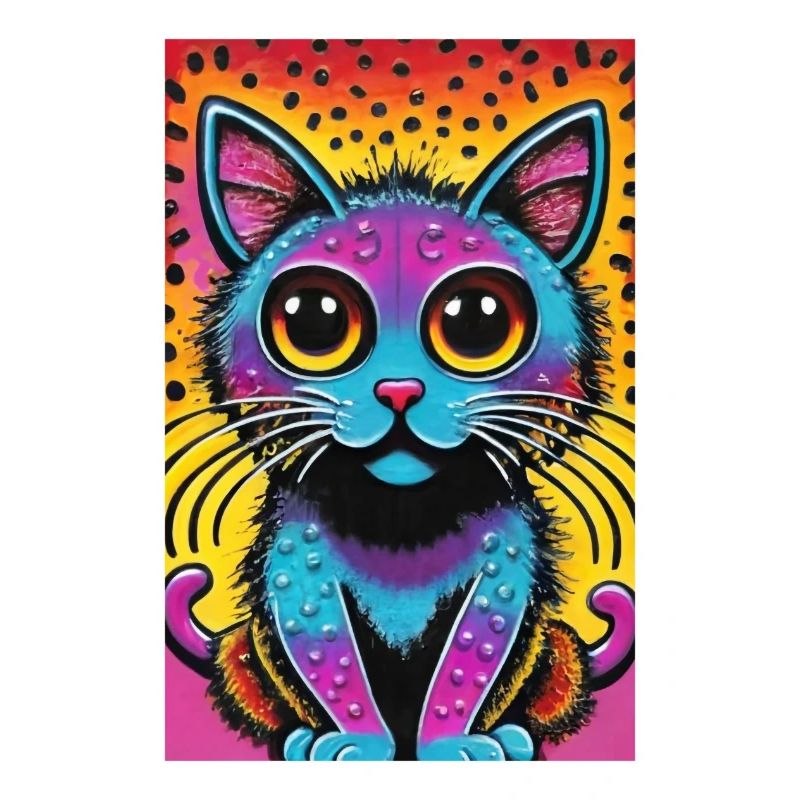 Cute Cat Pop Art Modern Art