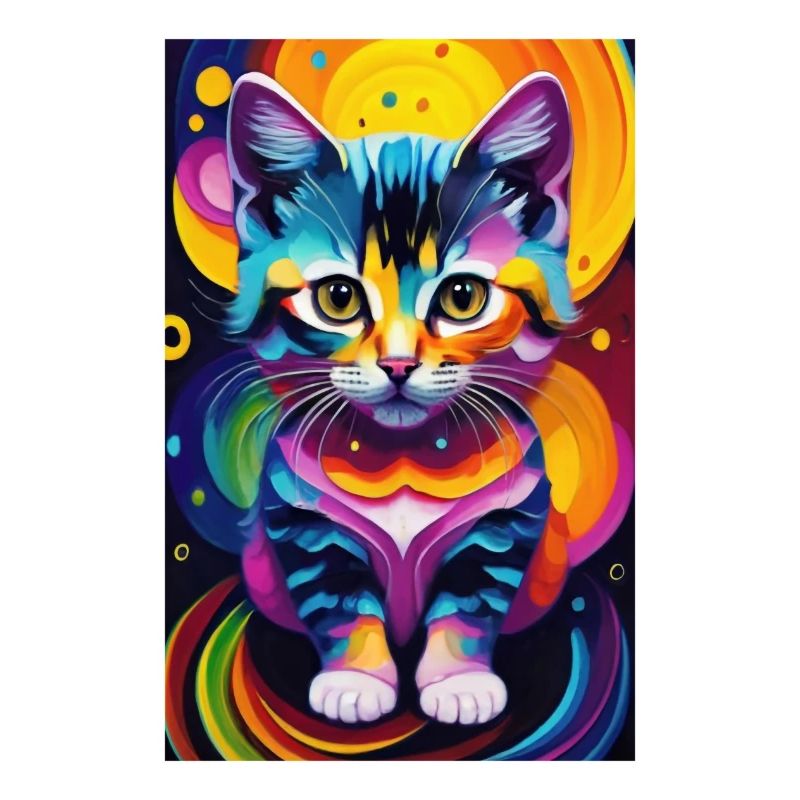 Chat mignon Pop Art Art moderne