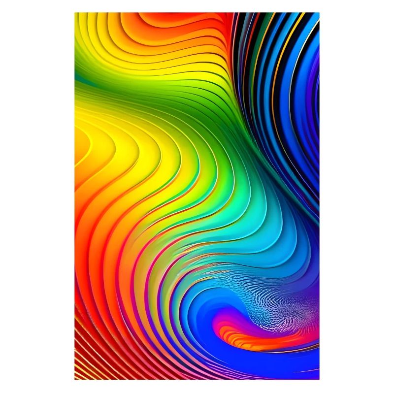 Affiche de conception abstraite colorée