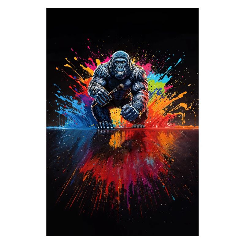 Farbenexplosion Gorilla