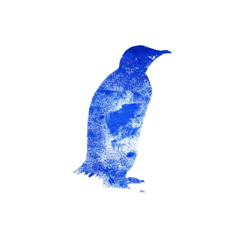 pinguin blau