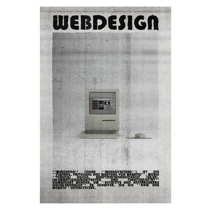 Affiche de conception Web