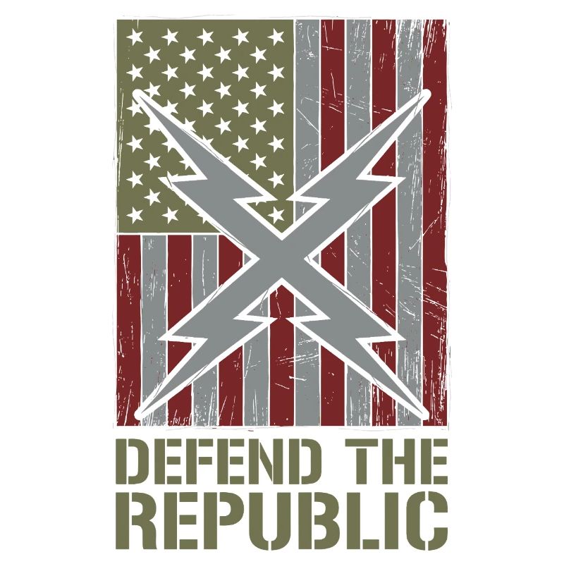 Défendre le drapeau de la République des États-Unis