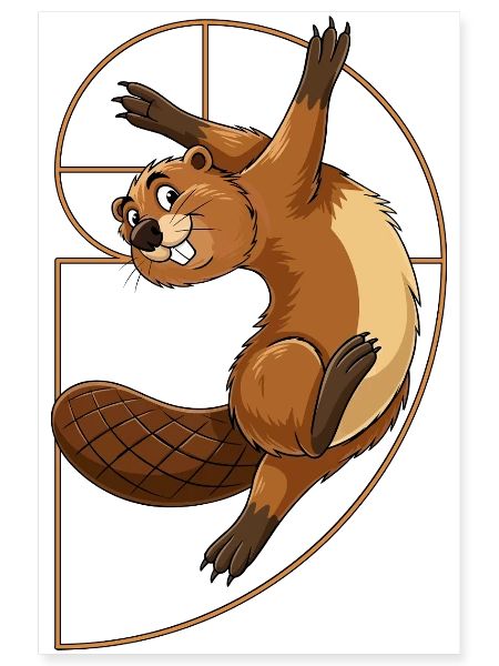 Fibonacci Beaver Spiral
