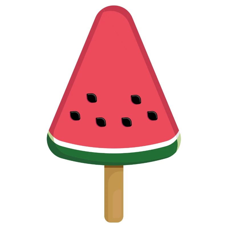 Tranche de popsicle à la pastèque