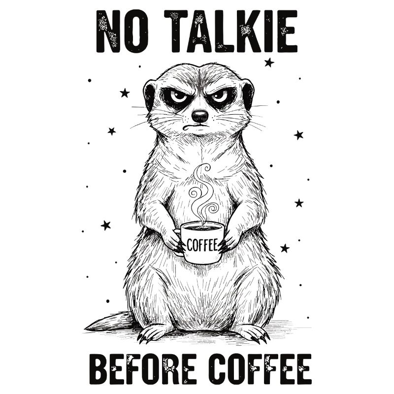 Pas de conversation devant un suricate amateur de café