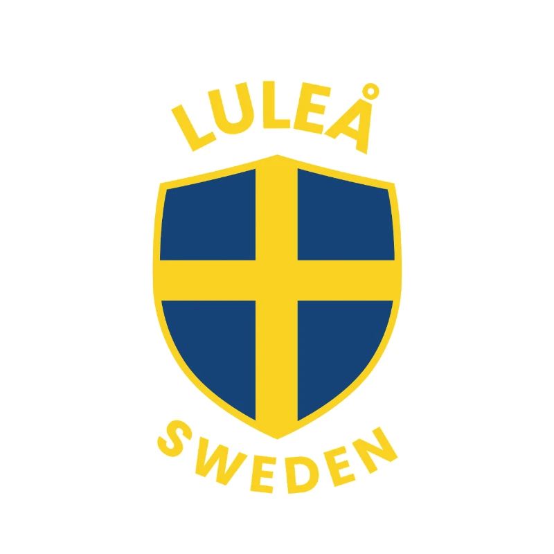 Luleå Shield Sweden Flag