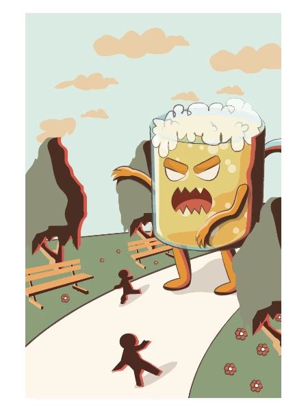 Bier Comic Monster