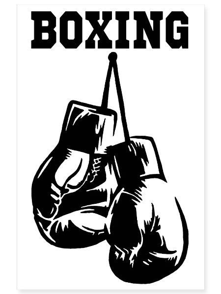 Schwarze Boxhandschuhe