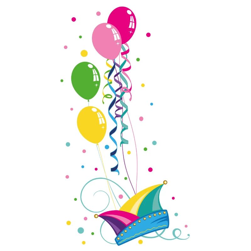 Carnaval Mardi Gras Fool Cap Balloon Carnaval