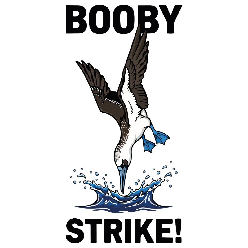 Fou Pieds Bleus Strike Booby Strike Mer