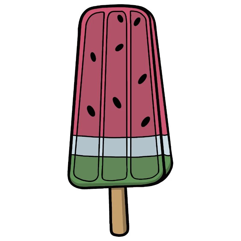 Glace à la pastèque ludique