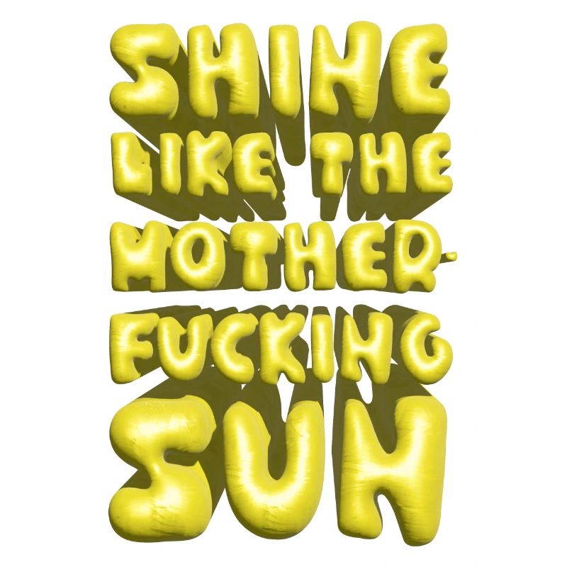 briller comme le de lettrage d’été du soleil