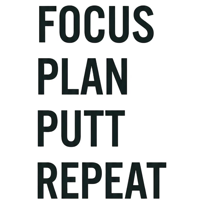 Golf Focus Plan Putt Reapeat