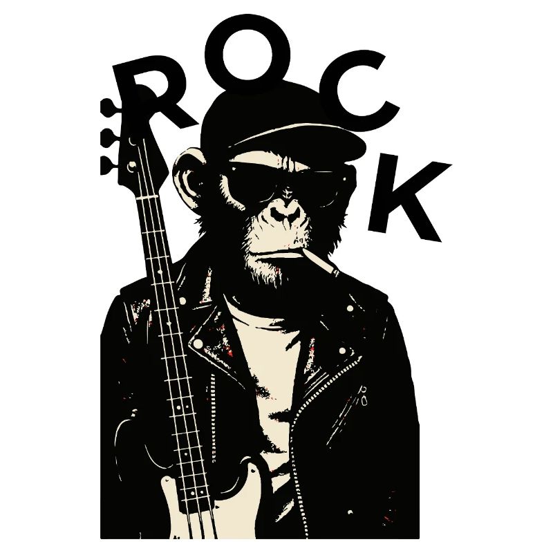 Monkey Biker Rockgitarrist
