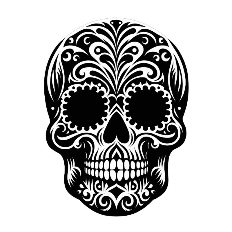 Santa Muerte Skull Celebration